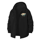 Lazy Animal Nope Unisex Full-Zip Printed Waterproof Hooded Windbreaker