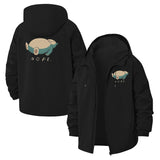 Lazy Animal Nope Unisex Full-Zip Printed Waterproof Hooded Windbreaker