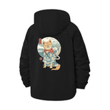 Kimono Cat Unisex Full-Zip Printed Waterproof Hooded Windbreaker