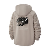 Live and Learn Quote Unisex Full-Zip Printed Waterproof Hooded Windbreaker