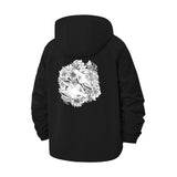 Botanical Deer Unisex Full-Zip Printed Waterproof Hooded Windbreaker