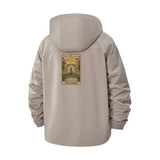 Tarot Lovers Card Unisex Full-Zip Printed Waterproof Hooded Windbreaker