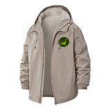 Brachiosaurus Inspiration Unisex Full-Zip Printed Waterproof Hooded Windbreaker