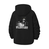 Rock Cat Graphic Unisex Full-Zip Printed Waterproof Hooded Windbreaker