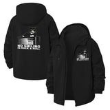 Rock Cat Graphic Unisex Full-Zip Printed Waterproof Hooded Windbreaker