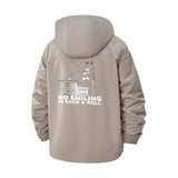 Rock Cat Graphic Unisex Full-Zip Printed Waterproof Hooded Windbreaker