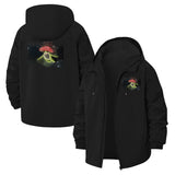 Mystical Mushroom Unisex Full-Zip Printed Waterproof Hooded Windbreaker