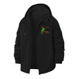 Basketball Frog Unisex Full-Zip Printed Waterproof Hooded Windbreaker