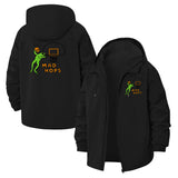Basketball Frog Unisex Full-Zip Printed Waterproof Hooded Windbreaker