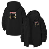 Dragon Manga Graphic Unisex Full-Zip Printed Waterproof Hooded Windbreaker
