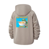 Frog Soup Meme Unisex Full-Zip Printed Waterproof Hooded Windbreaker