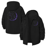 Cosmic Cat Unisex Full-Zip Printed Waterproof Hooded Windbreaker