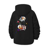 Space Explorer Guinea Pig Unisex Full-Zip Printed Waterproof Hooded Windbreaker