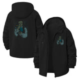 Mysterious Anime Character Unisex Full-Zip Printed Waterproof Hooded Windbreaker