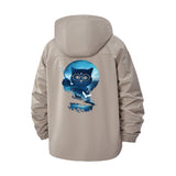 Mystical Cat Unisex Full-Zip Printed Waterproof Hooded Windbreaker