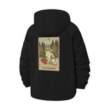 Tarot Cat Empress Unisex Full-Zip Printed Waterproof Hooded Windbreaker