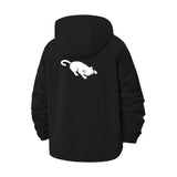 Playful Cat Unisex Full-Zip Printed Waterproof Hooded Windbreaker