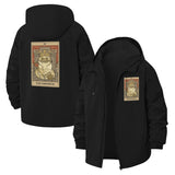 Tarot Cat Emperor Unisex Full-Zip Printed Waterproof Hooded Windbreaker