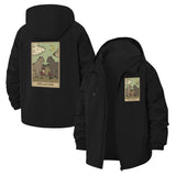 Tarot Wolves Unisex Full-Zip Printed Waterproof Hooded Windbreaker