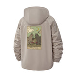 Tarot Wolves Unisex Full-Zip Printed Waterproof Hooded Windbreaker