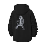 Roller Skating Cat Unisex Full-Zip Printed Waterproof Hooded Windbreaker