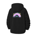 Proud Cat Lady Vote Unisex Full-Zip Printed Waterproof Hooded Windbreaker