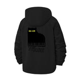 Cat Piano Unisex Full-Zip Printed Waterproof Hooded Windbreaker
