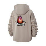 Toe Beans Motif Unisex Full-Zip Printed Waterproof Hooded Windbreaker