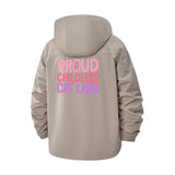 Proud Childless Cat Lady Unisex Full-Zip Printed Waterproof Hooded Windbreaker
