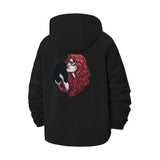 Cat Lover Artwork Unisex Full-Zip Printed Waterproof Hooded Windbreaker