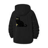Starry Cat Unisex Full-Zip Printed Waterproof Hooded Windbreaker