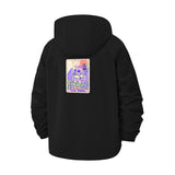 Tarot Card Art Unisex Full-Zip Printed Waterproof Hooded Windbreaker