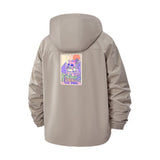 Tarot Card Art Unisex Full-Zip Printed Waterproof Hooded Windbreaker