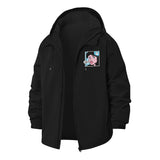 Pop Art Comic Unisex Full-Zip Printed Waterproof Hooded Windbreaker