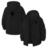 Peekaboo Cat Unisex Full-Zip Printed Waterproof Hooded Windbreaker