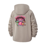 Cat Pop Music Unisex Full-Zip Printed Waterproof Hooded Windbreaker