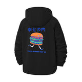 Anime Burger Unisex Full-Zip Printed Waterproof Hooded Windbreaker