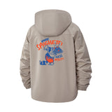 Spaghetti Cartoon Unisex Full-Zip Printed Waterproof Hooded Windbreaker