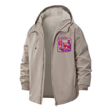 Portal to the Cat Dimension Unisex Full-Zip Printed Waterproof Hooded Windbreaker