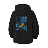 Anime Room Scene Unisex Full-Zip Printed Waterproof Hooded Windbreaker