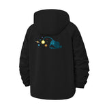 Cosmic Anglerfish Unisex Full-Zip Printed Waterproof Hooded Windbreaker