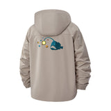 Cosmic Anglerfish Unisex Full-Zip Printed Waterproof Hooded Windbreaker