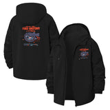 Fugu Anatomy Unisex Full-Zip Printed Waterproof Hooded Windbreaker