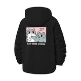 Funny Cat Meme Unisex Full-Zip Printed Waterproof Hooded Windbreaker