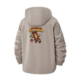 Meme Cartoon Unisex Full-Zip Printed Waterproof Hooded Windbreaker