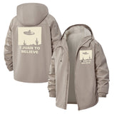 Sombrero Cactus Pun Unisex Full-Zip Printed Waterproof Hooded Windbreaker