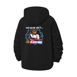 Class War Protest Unisex Full-Zip Printed Waterproof Hooded Windbreaker