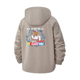 Class War Protest Unisex Full-Zip Printed Waterproof Hooded Windbreaker