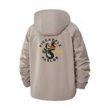 Tiki Lounge Botanical Unisex Full-Zip Printed Waterproof Hooded Windbreaker