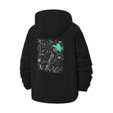 Anime Character Collage Unisex Full-Zip Printed Waterproof Hooded Windbreaker